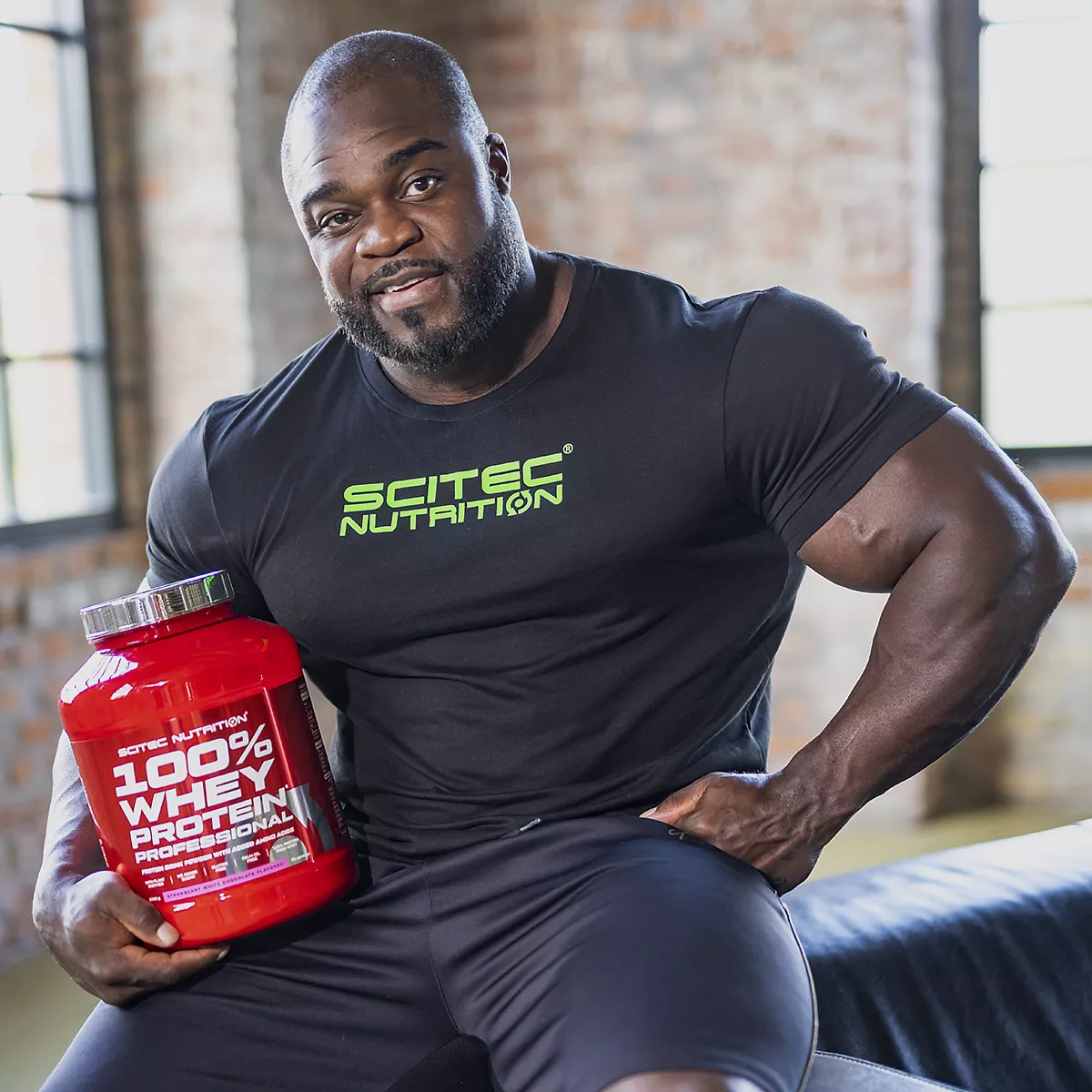 Опаковка на Scitec Nutrition 100% Whey Protein Professional с вкус на matcha cheesecake, 2,35 кг
