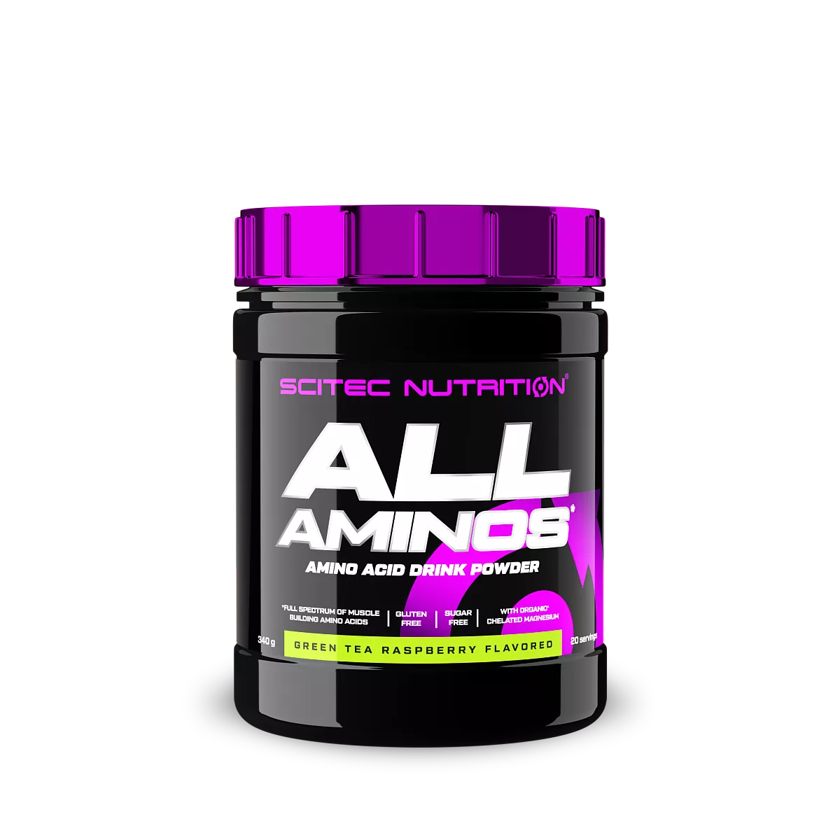 Опаковка на Scitec Nutrition All Aminos (340 гр.) с вкус манго