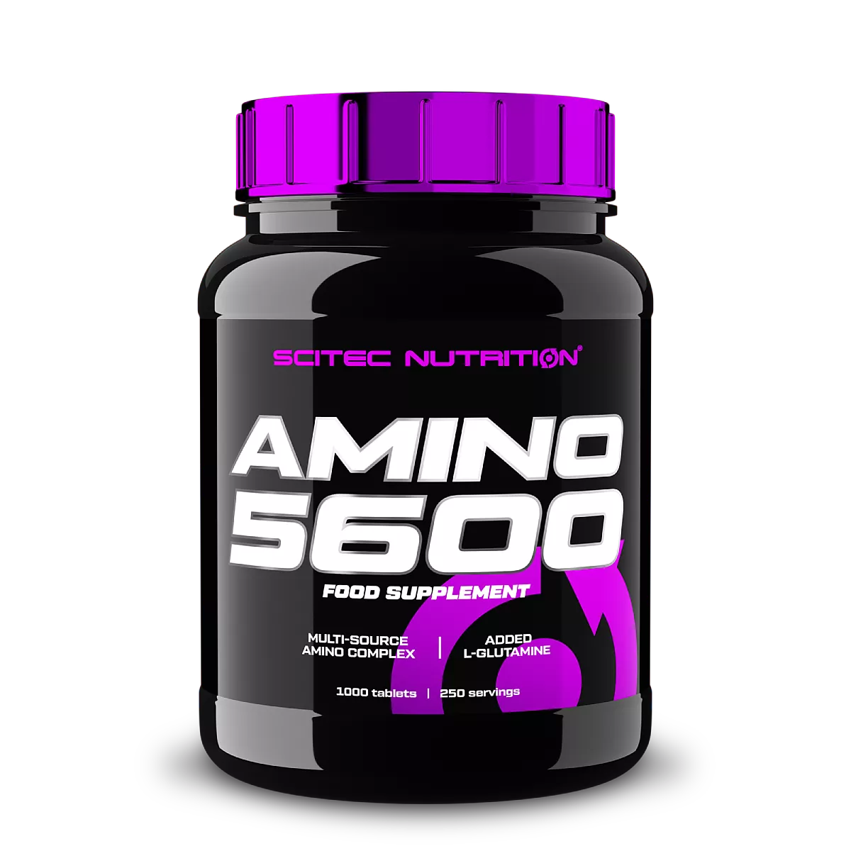 Scitec Nutrition Amino 5600 (1000 табл.) – опаковка отпред, показваща марка и име на продукта
