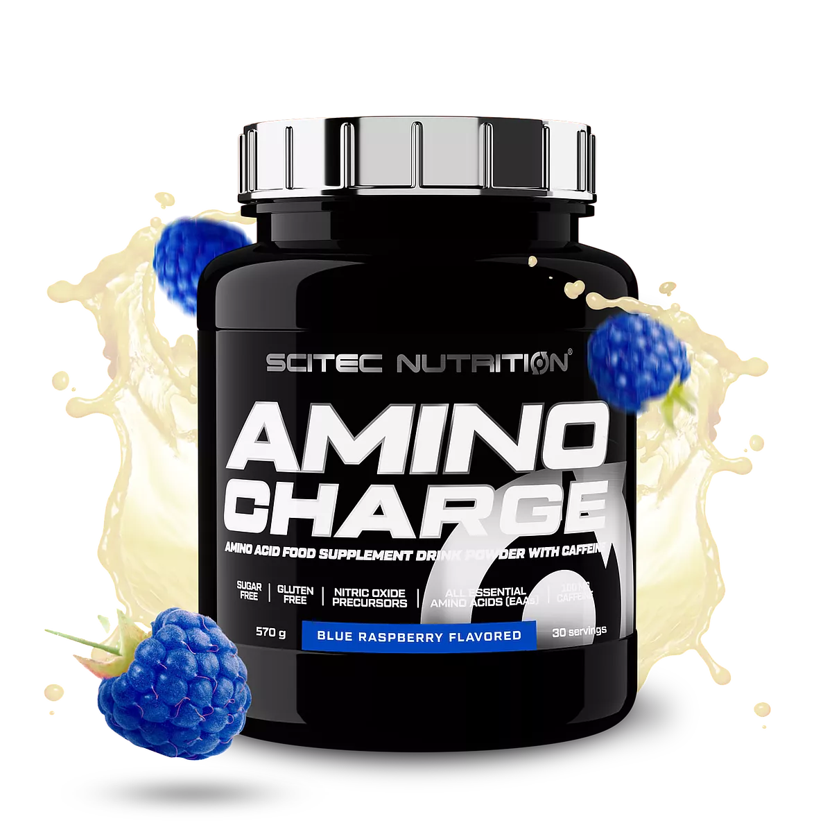 Scitec Nutrition Amino Charge 570 гр. – снимка на праха и мерителна лъжичка