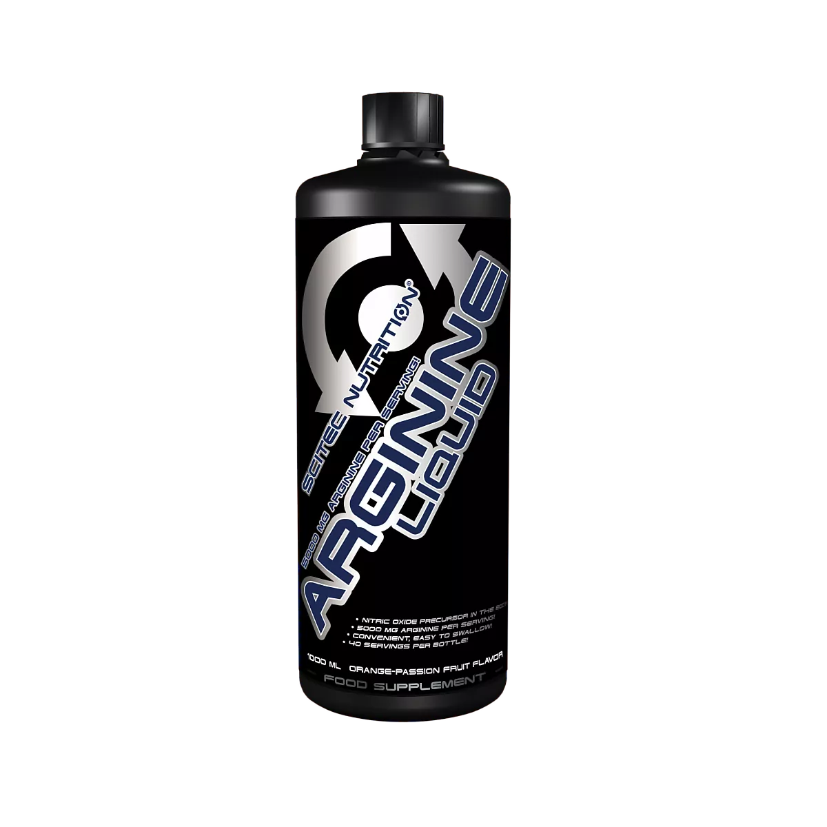 Бутилка Scitec Nutrition Arginine Liquid с вкус портокал-маракуя, 1 литър