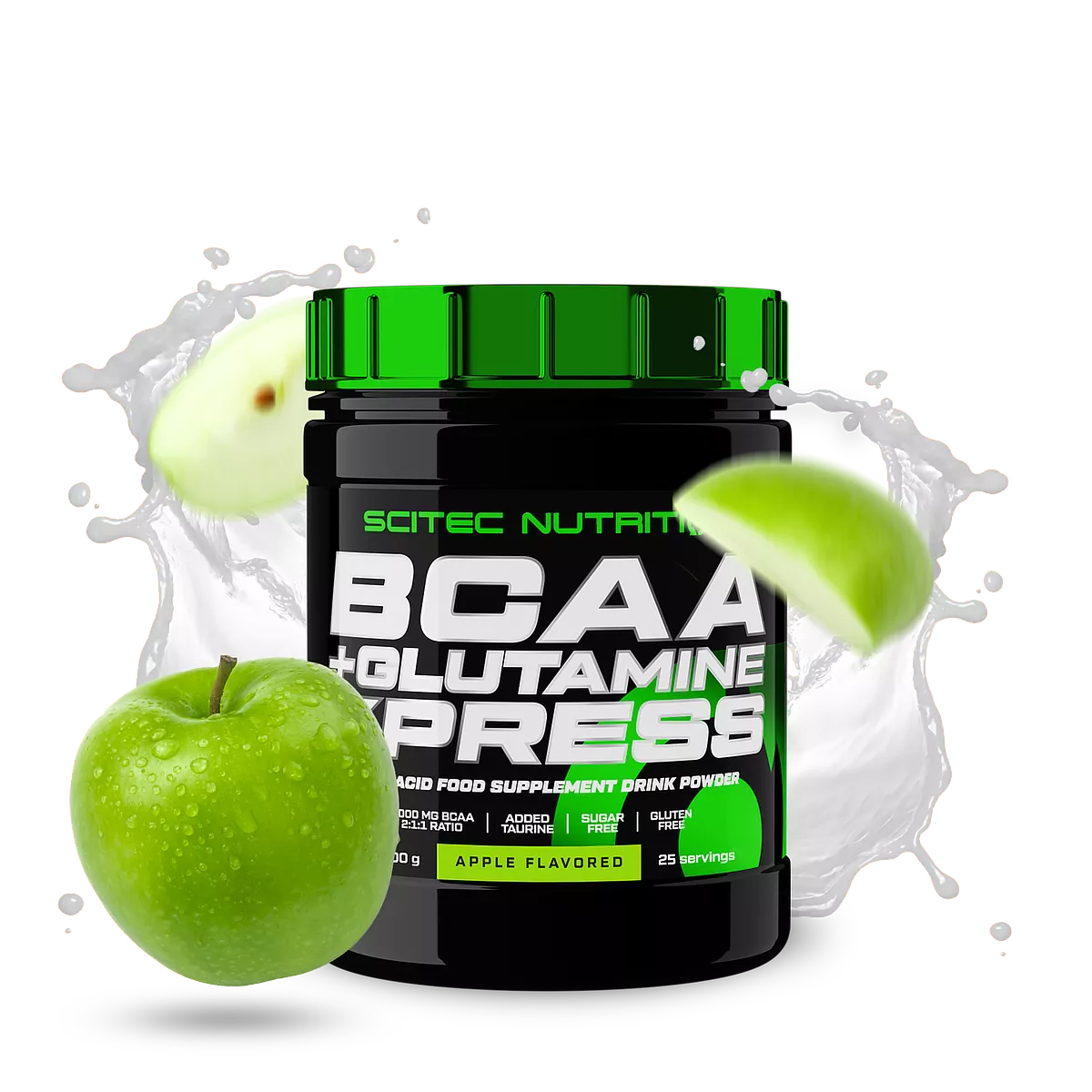 Scitec Nutrition BCAA + Glutamine Xpress – прах в чаша вода, готов за разбъркване