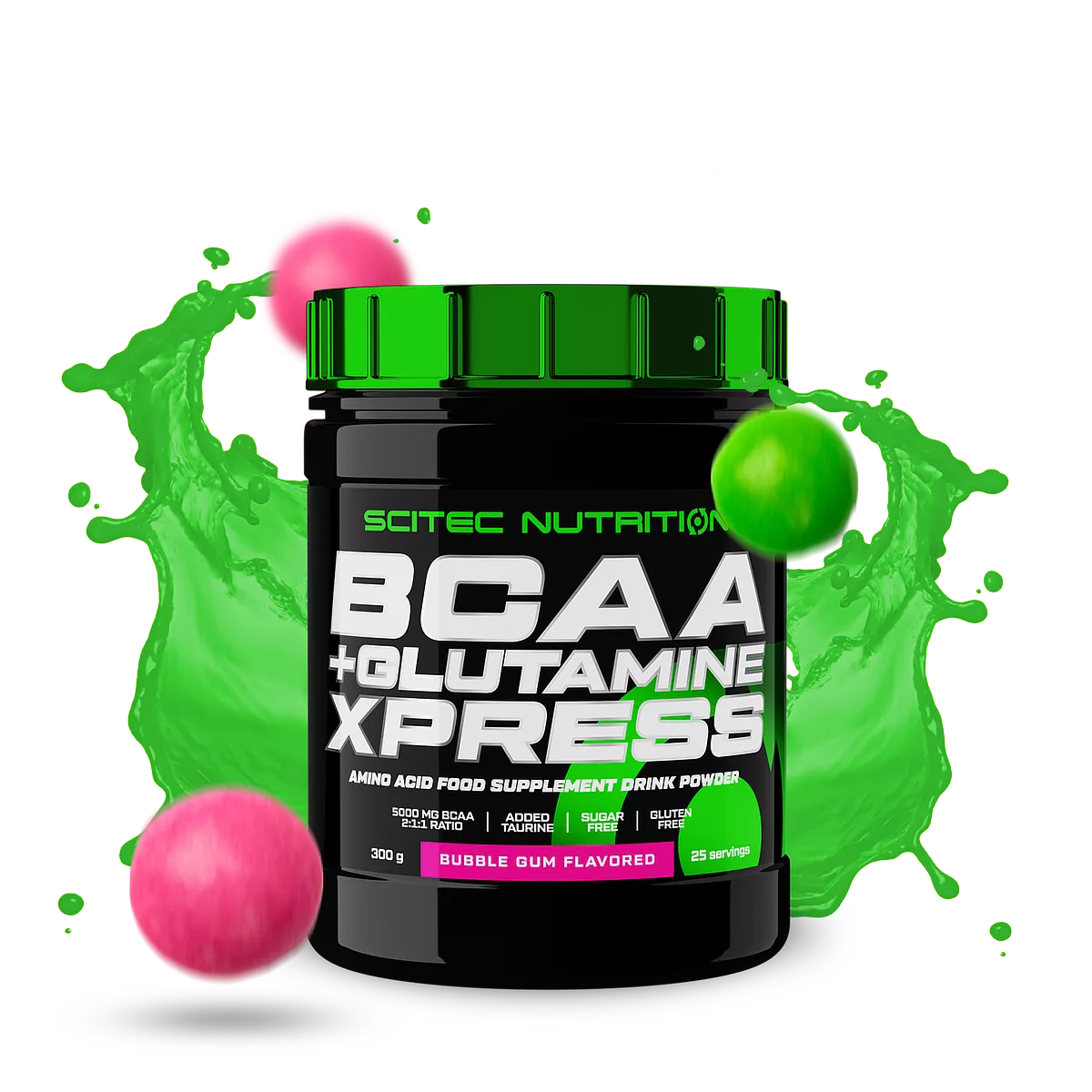Разтворена напитка Scitec Nutrition BCAA + Glutamine Xpress в шейкър