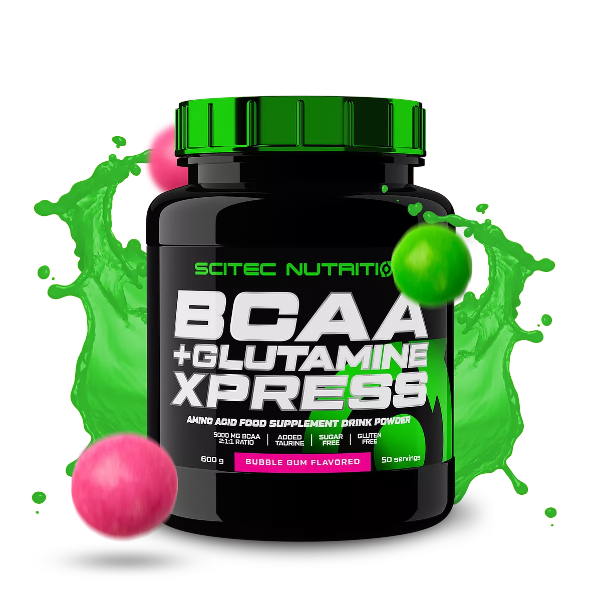 Пример за приготвена напитка от Scitec Nutrition BCAA + Glutamine Xpress в шейкър