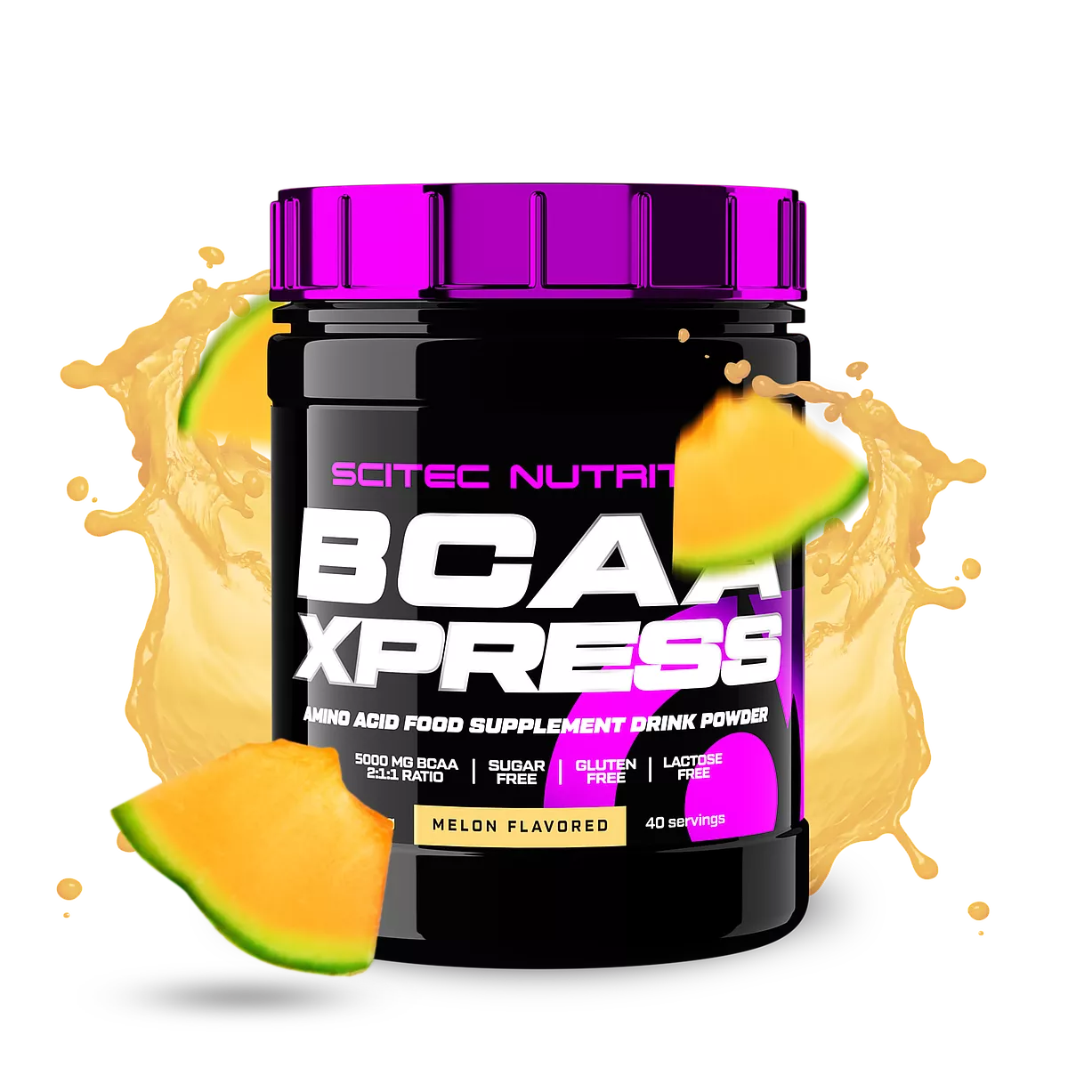 Scitec Nutrition BCAA-Xpress 280 гр. – информация за съставките отзад