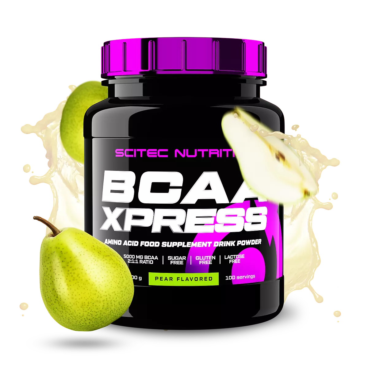Опаковка Scitec Nutrition BCAA-Xpress 700 гр. с вкус на розова лимонада