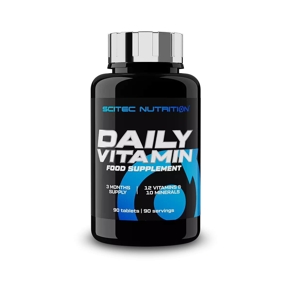 Опаковка на Scitec Nutrition Daily Vitamin (90 таблетки) с етикет на марката и информация за продукта