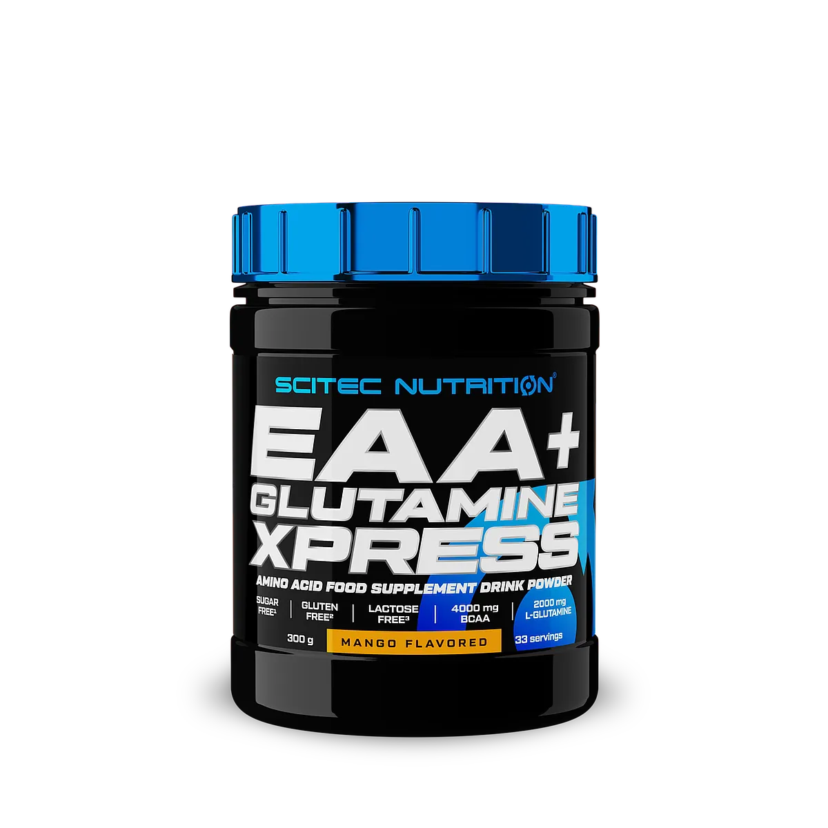 Опаковка Scitec Nutrition EAA + Glutamine Xpress с вкус на манго