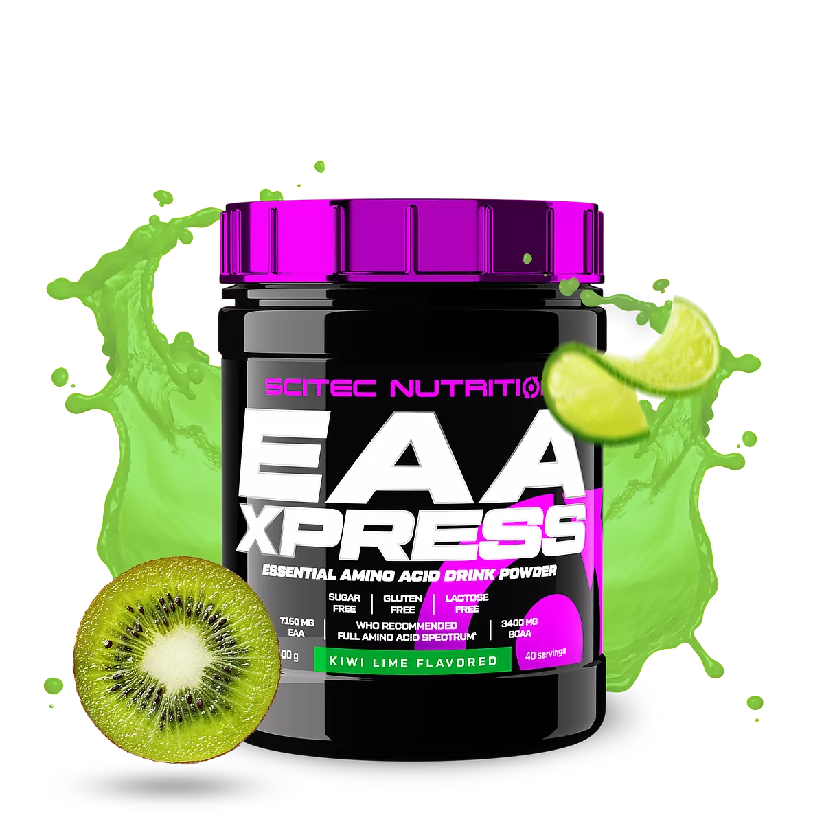 Опаковка Scitec Nutrition EAA Xpress (400 гр.) с вкус ябълка-юзу