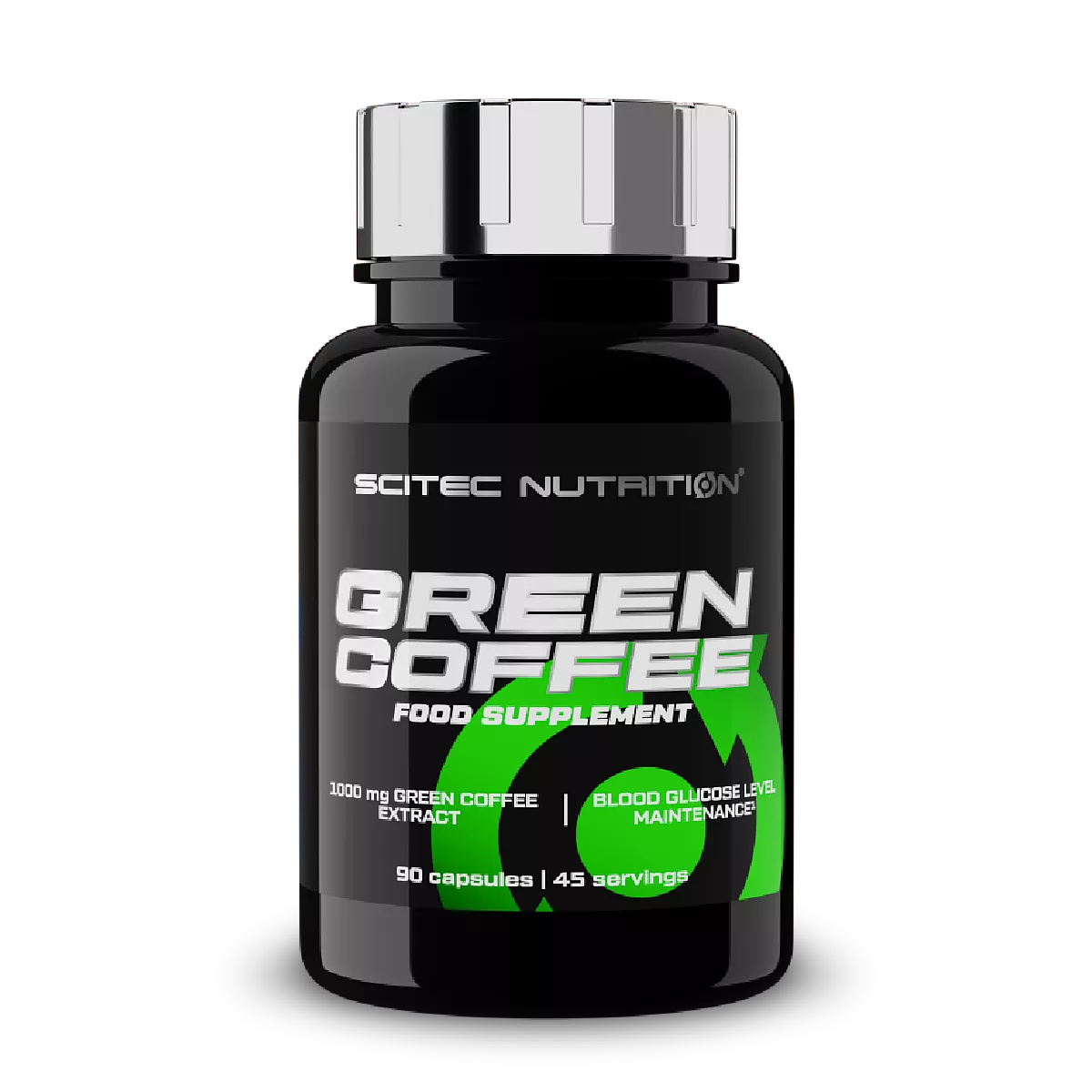 Опаковка на Scitec Nutrition Green Coffee (90 капсули) с логото на марката и информация за продукта