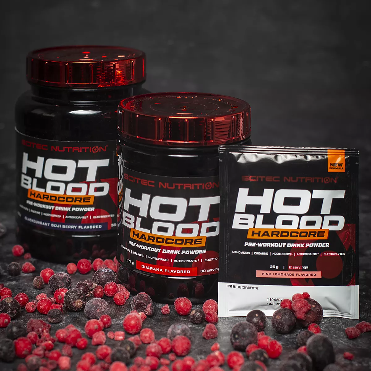 Scitec Nutrition Hot Blood Hardcore прах в мерителна лъжичка
