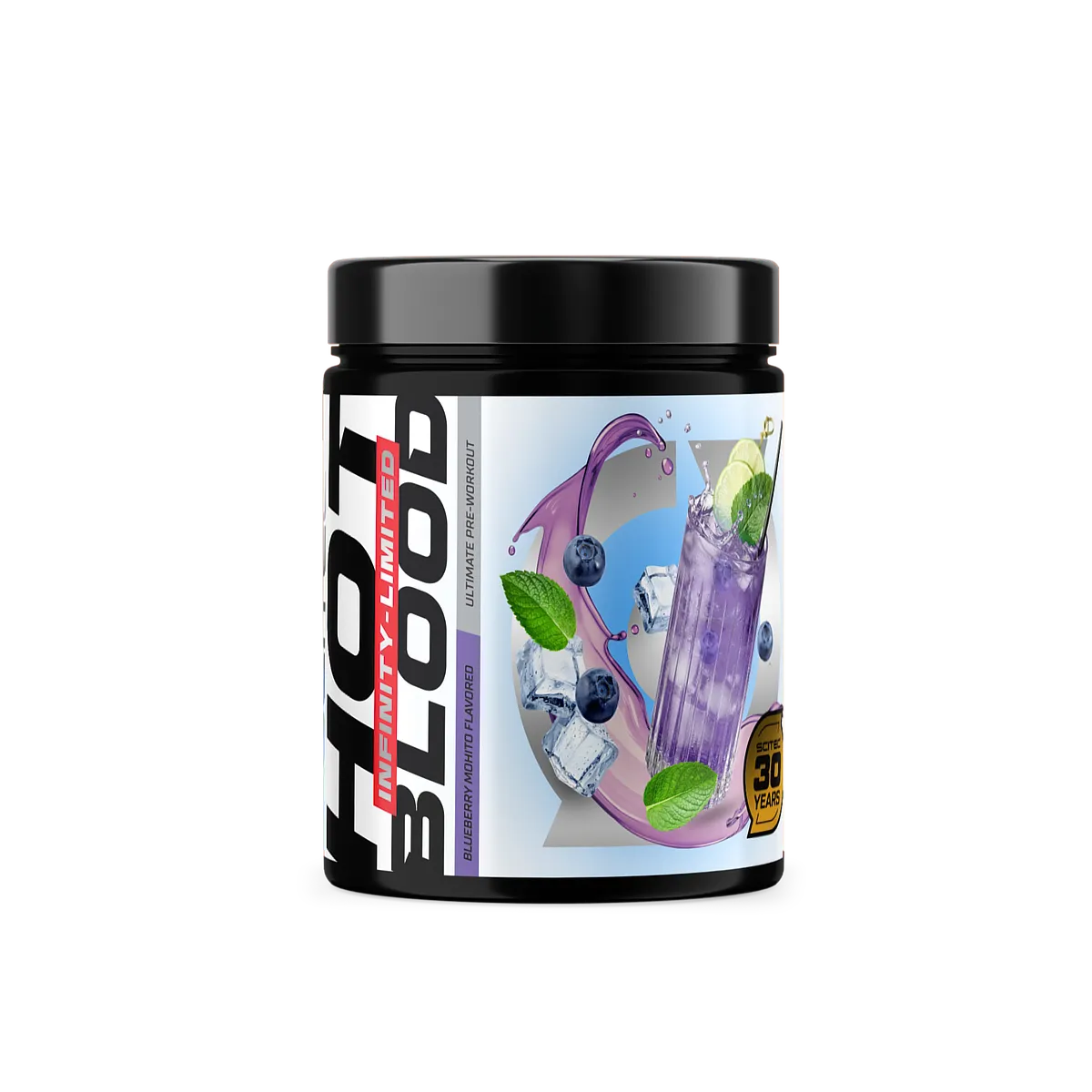 Scitec Nutrition Hot Blood Infinity – общ изглед на няколко опаковки с различни вкусове