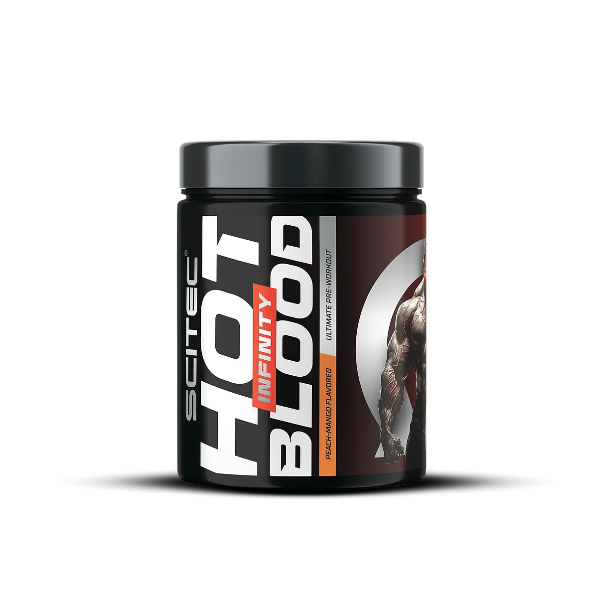 Scitec Nutrition Hot Blood Infinity – опаковка отзад, с информация за състав и хранителни стойности