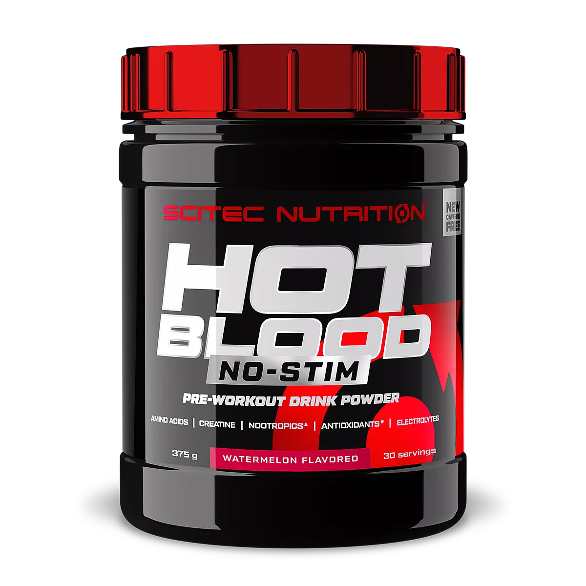 Опаковка на Scitec Nutrition Hot Blood No-Stim (375 гр.) с вкус диня