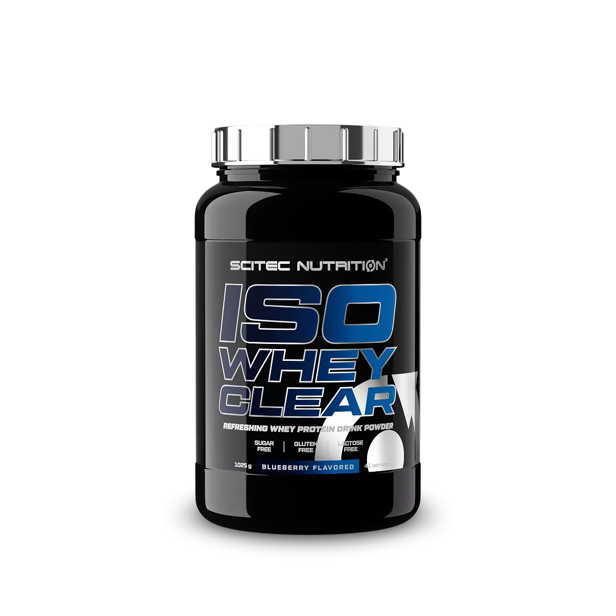 Спортист, пиещ освежаваща напитка Iso Whey Clear след тренировка