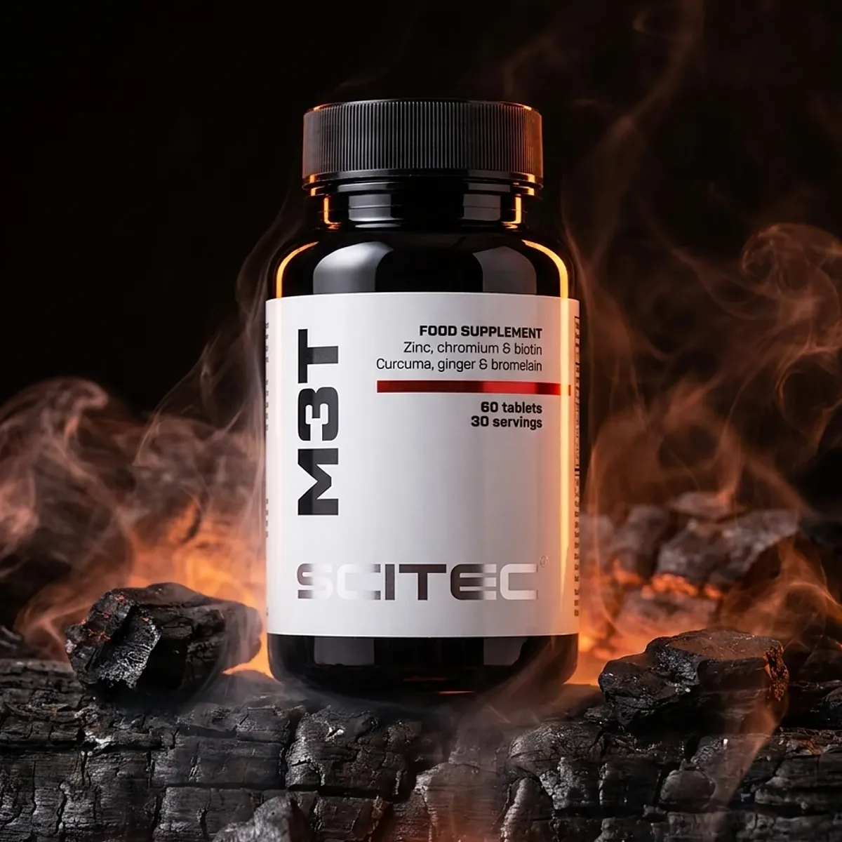 Scitec Nutrition M3T – заден изглед на опаковката с информация за състав и хранителни стойности