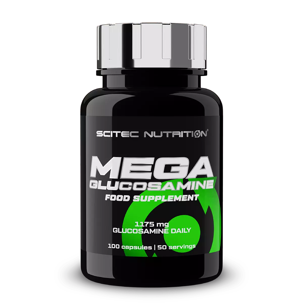 Опаковка на Scitec Nutrition Mega Glucosamine (100 капсули) за подкрепа на ставите