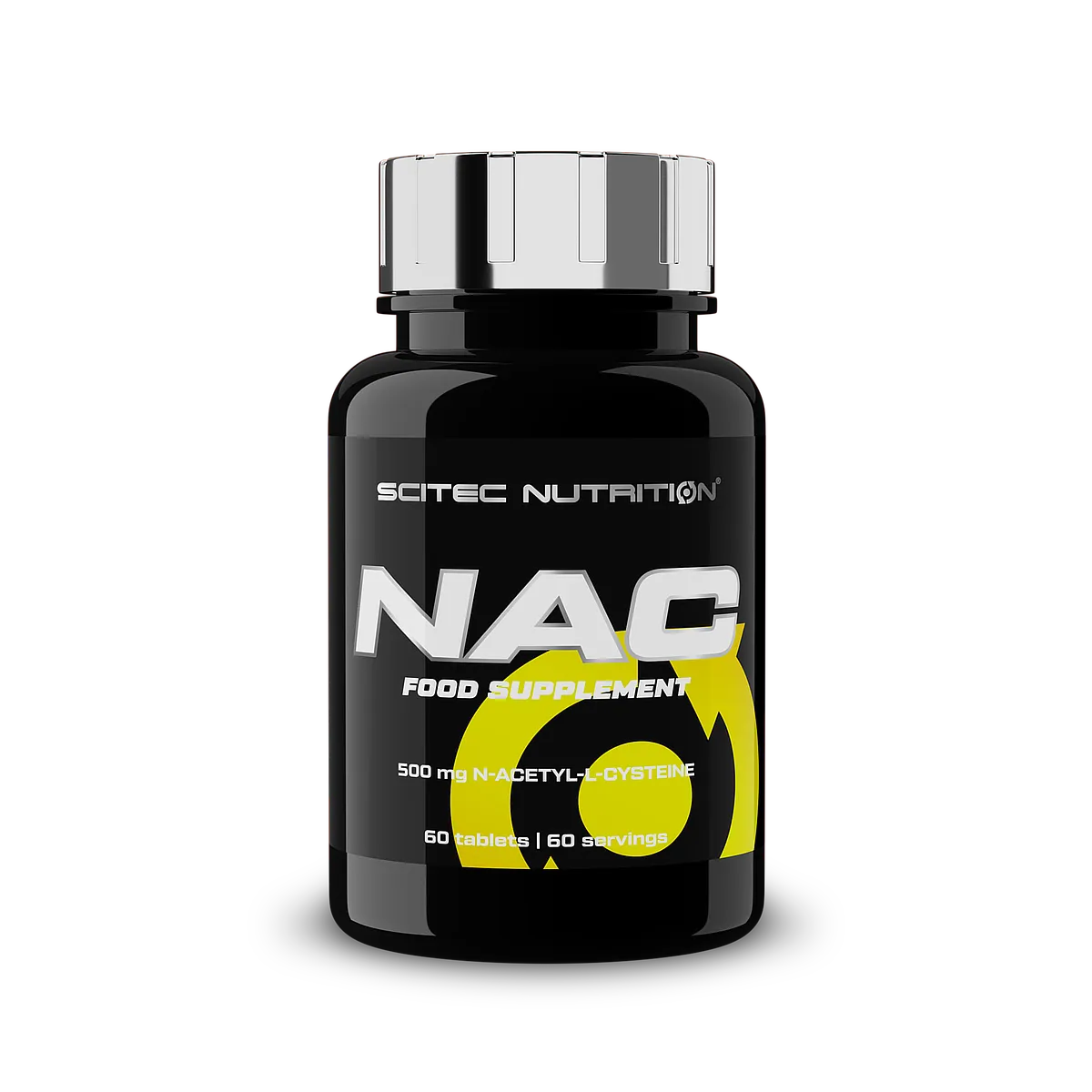 Опаковка Scitec Nutrition NAC (N-ацетил-L-цистеин) с 60 таблетки