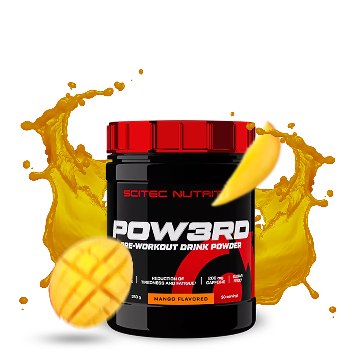 Опаковка на Scitec Nutrition Pow3rd с вкус на манго, 350 гр.