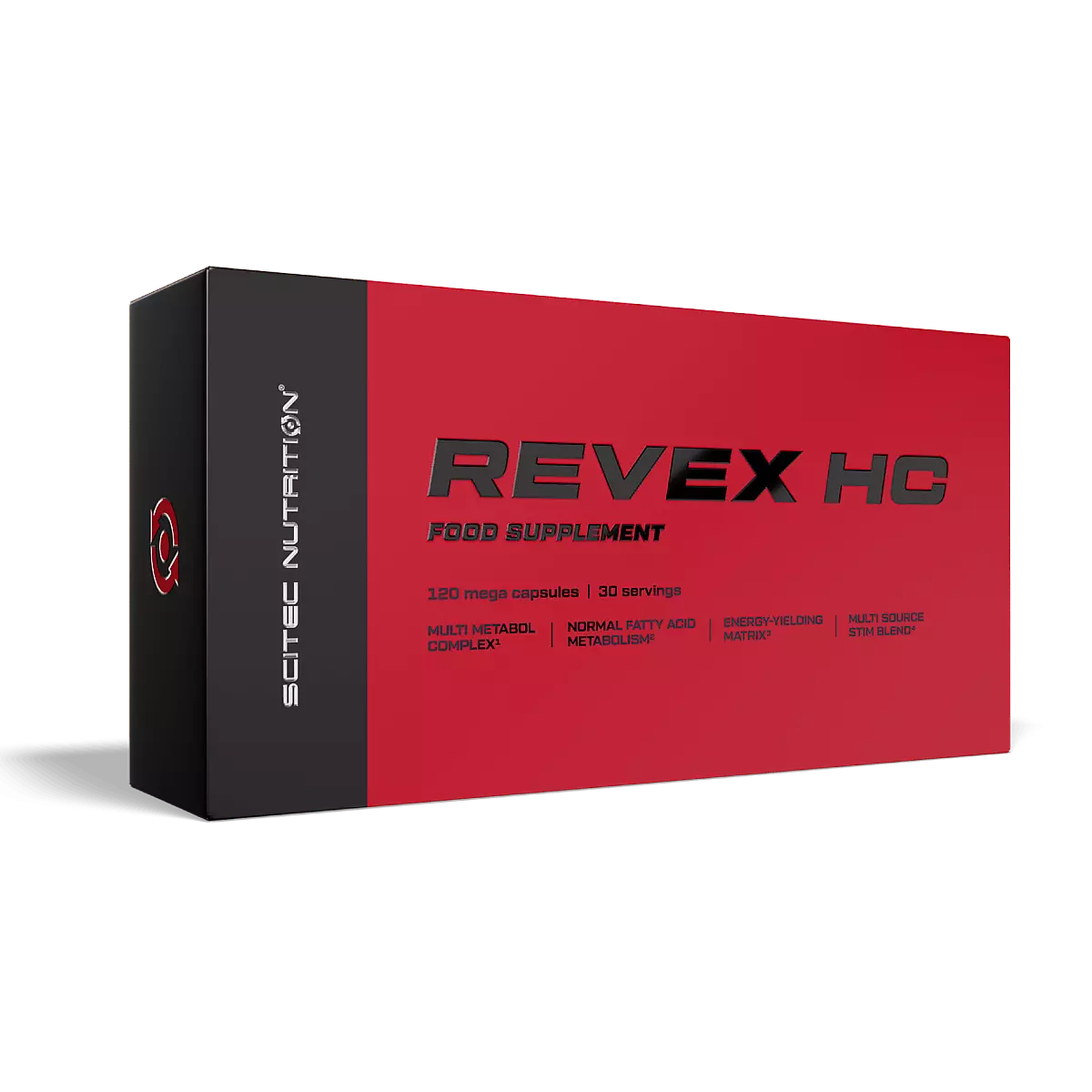 Scitec Nutrition Revex HC - опаковка с 120 капсули на бял фон