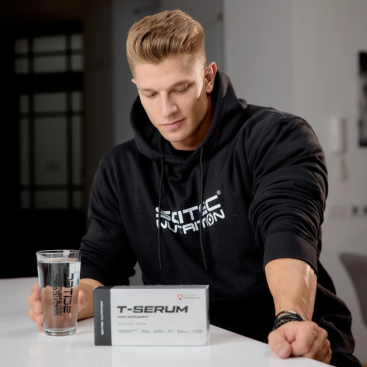 Scitec Nutrition T-Serum - Етикет с информация за състава и хранителните стойности