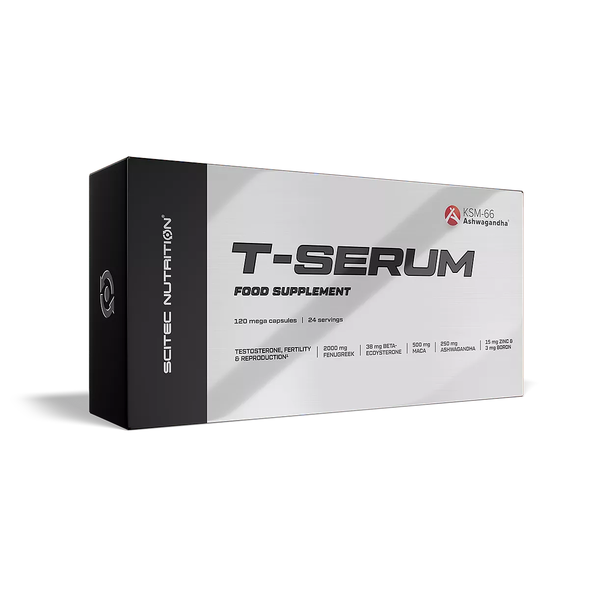 Scitec Nutrition T-Serum (120 капсули) - Преден изглед на опаковката