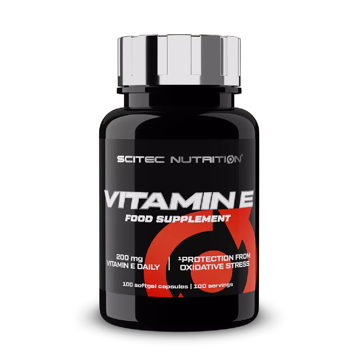 Опаковка Scitec Nutrition Vitamin E с 100 софтгел капсули