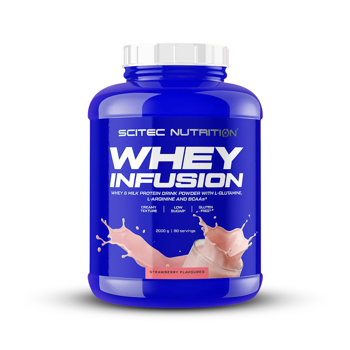 Снимка на Scitec Nutrition Whey Infusion (2 kg) с представяне на вкуса "Банан".