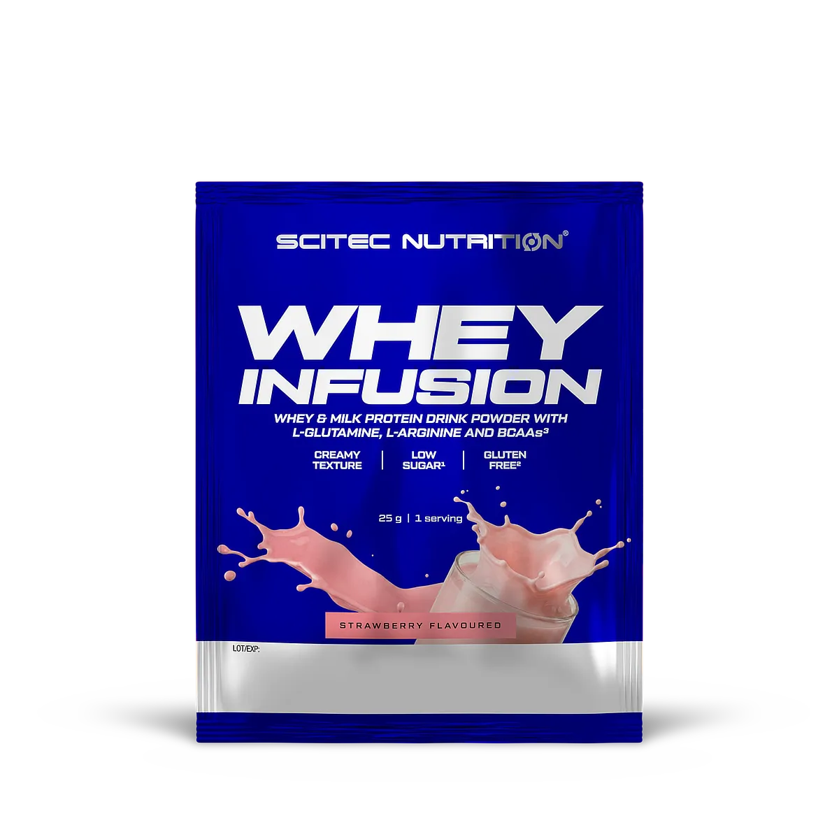 Опаковка на Scitec Nutrition Whey Infusion с вкус на ванилов сладолед