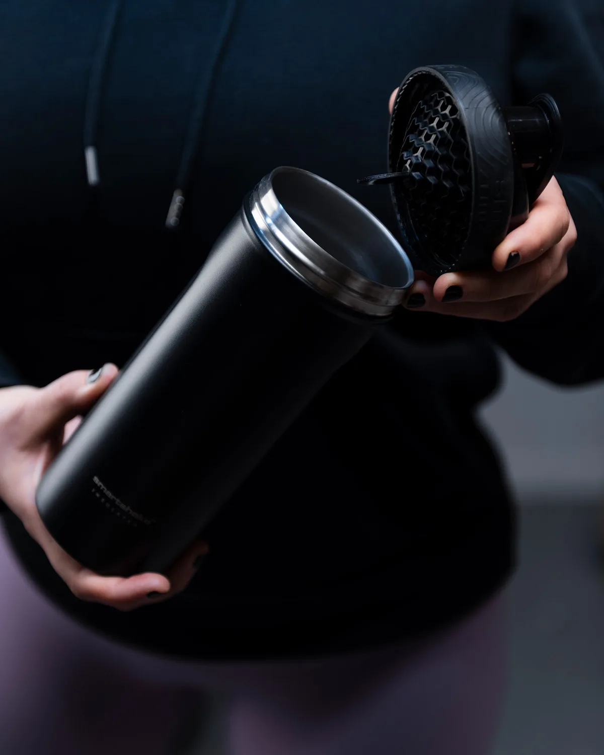 Smart Shake Insulated Steel — Черен 600 мл — снимка 3