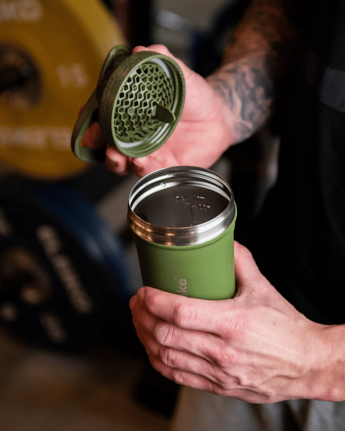 Smart Shake Reforce Stainless Steel — Army Green 900 мл — снимка 3