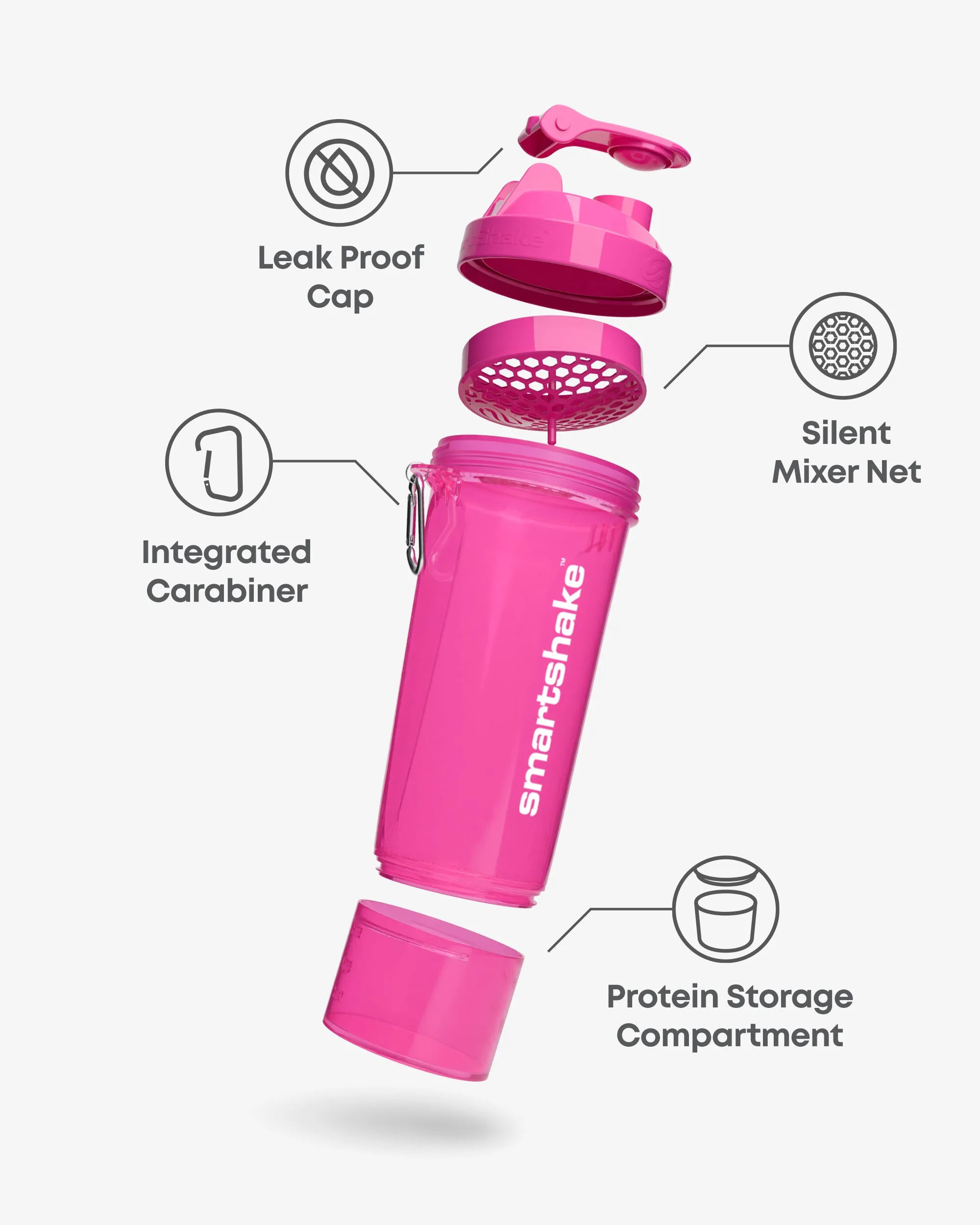 Smart Shake Slim — Розов 500 мл
