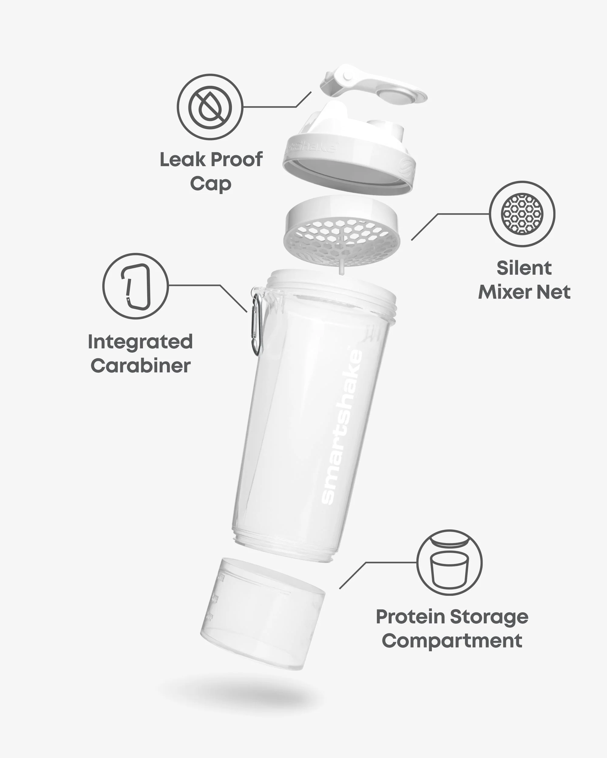 Smart Shake Slim — Pure White 500 мл