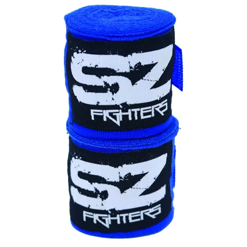SZ Fighters – Бинт 3,5 м, преден изглед на два бинта в синьо