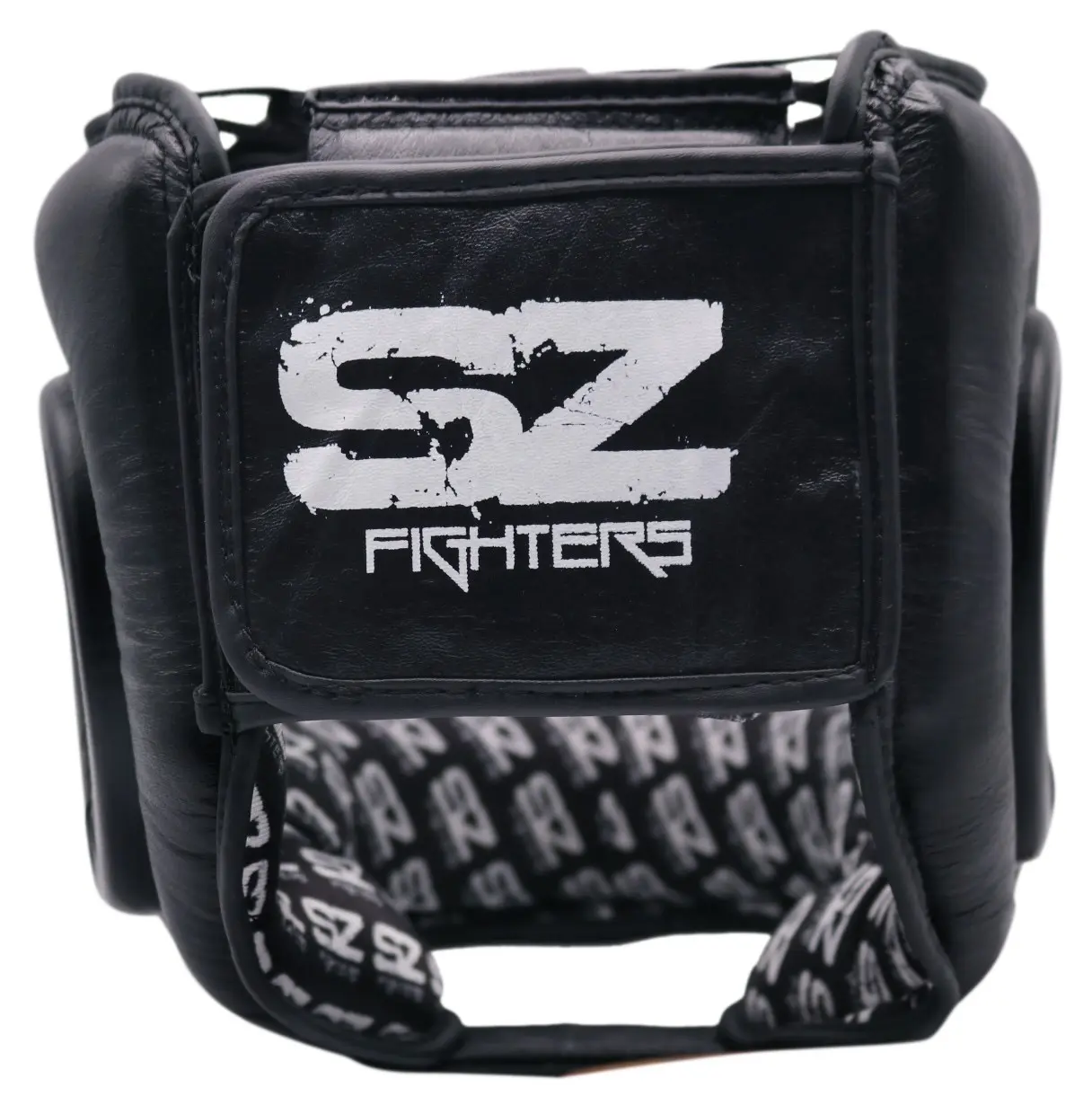 SZ Fighters – Каска с метален протектор на брадата – Black, изглед отдолу