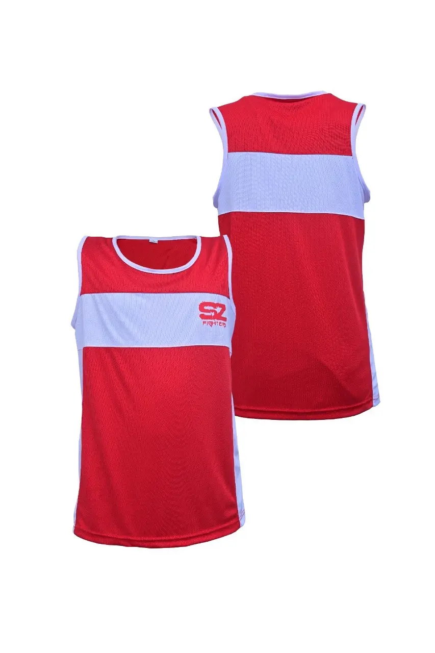 SZ Fighters – Боксов потник Classic – Red, преден и заден изглед