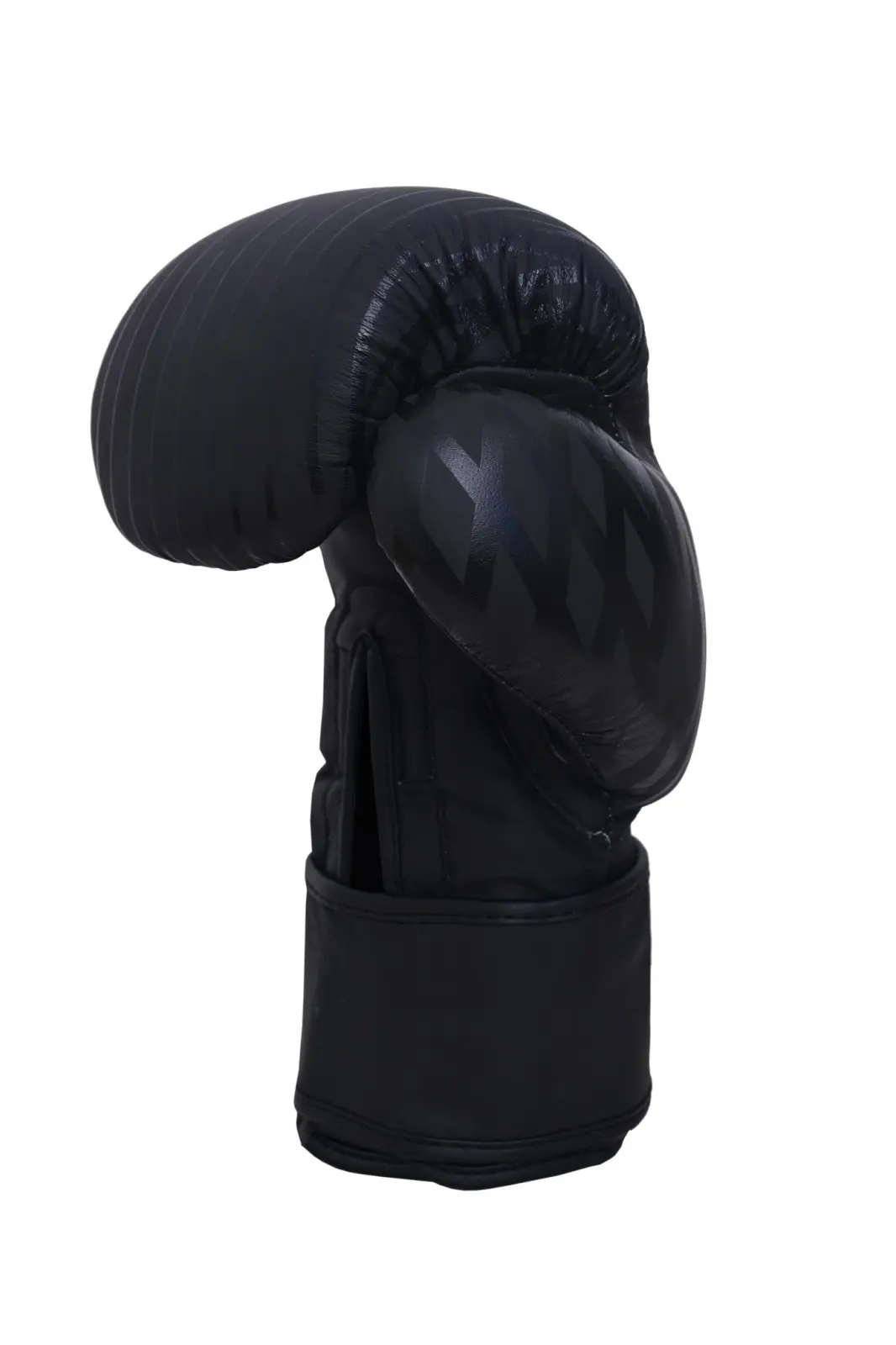 SZ Fighters – Боксови ръкавици естествена кожа – Plasma – Black/Black, страничен изглед от другата страна
