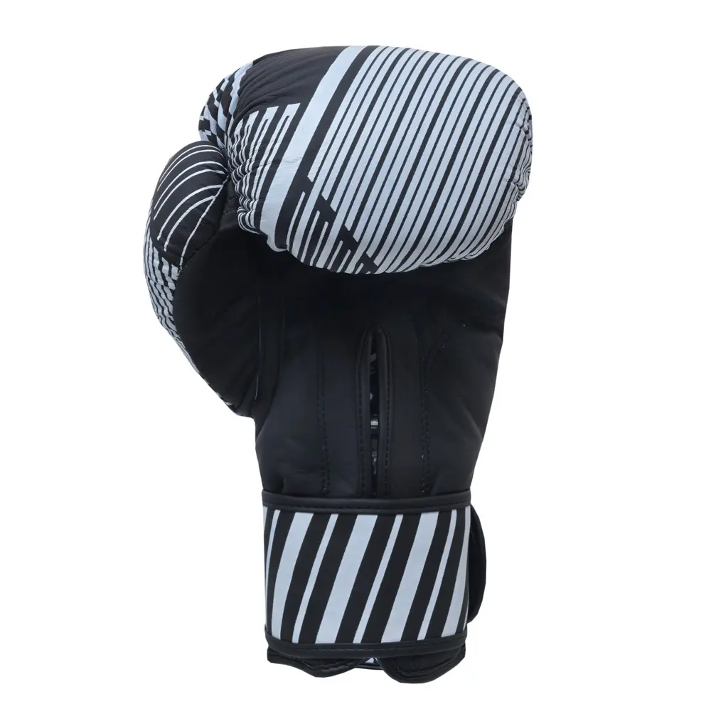 SZ Fighters – Боксови ръкавици естествена кожа – Plasma 2.0 Black – White, изглед отгоре
