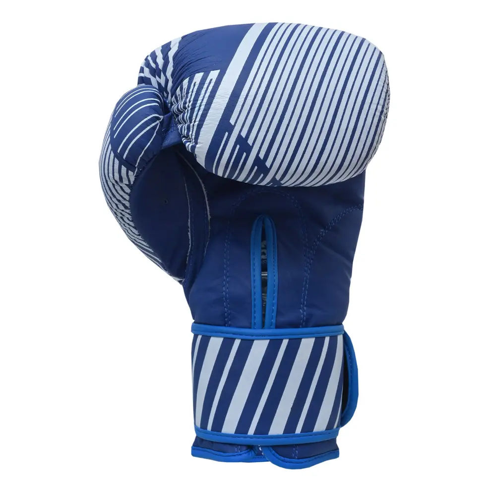 SZ Fighters – Боксови ръкавици естествена кожа – Plasma 2.0 Blue-White – детайл
