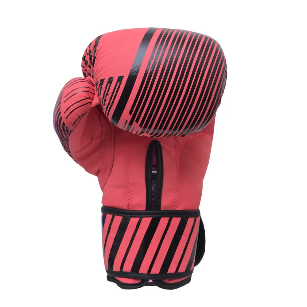 SZ Fighters – Боксови ръкавици естествена кожа Plasma 2.0 Pink – Black, заден изглед