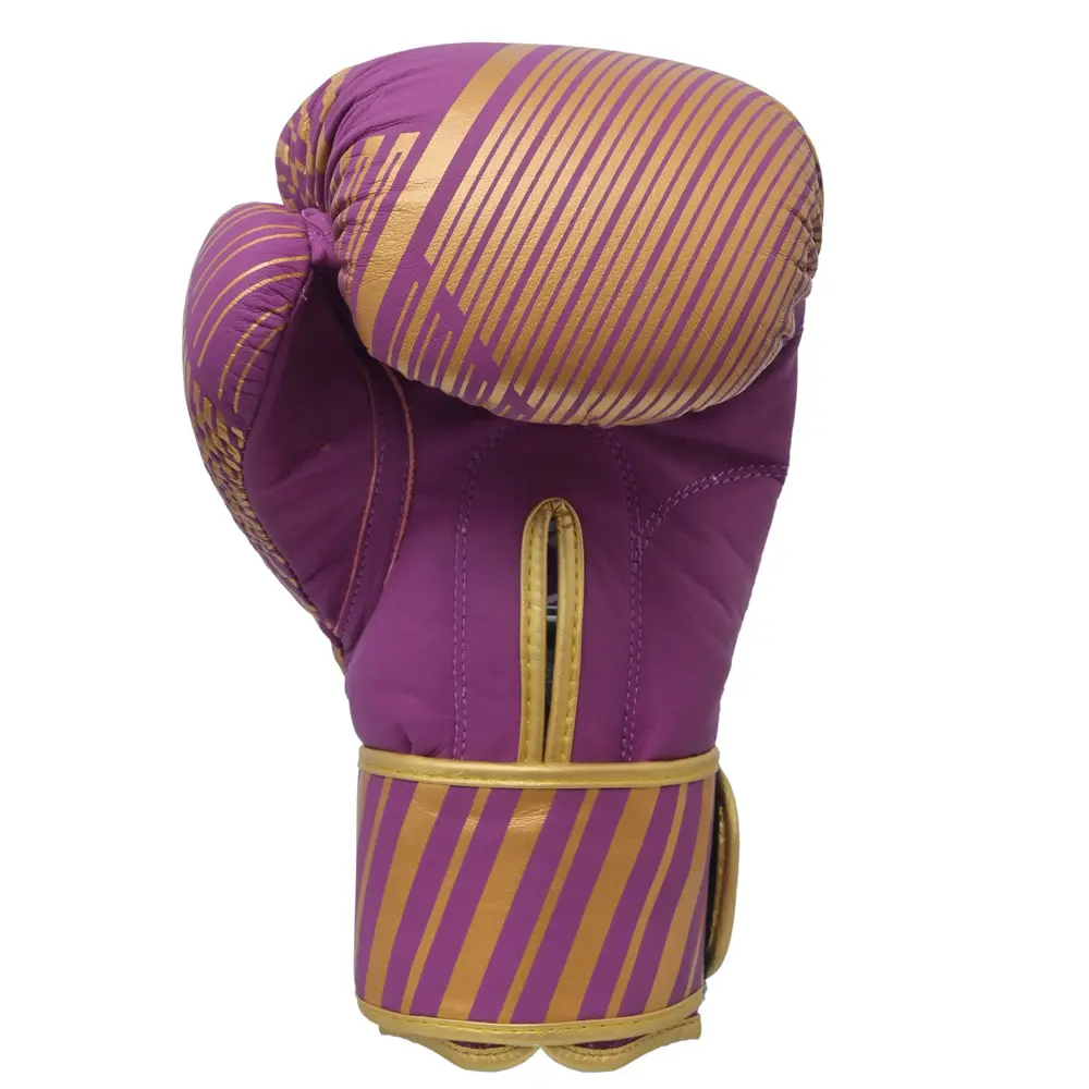 SZ Fighters – Боксови ръкавици естествена кожа – Plasma 2.0 Purple – Gold, страничен изглед