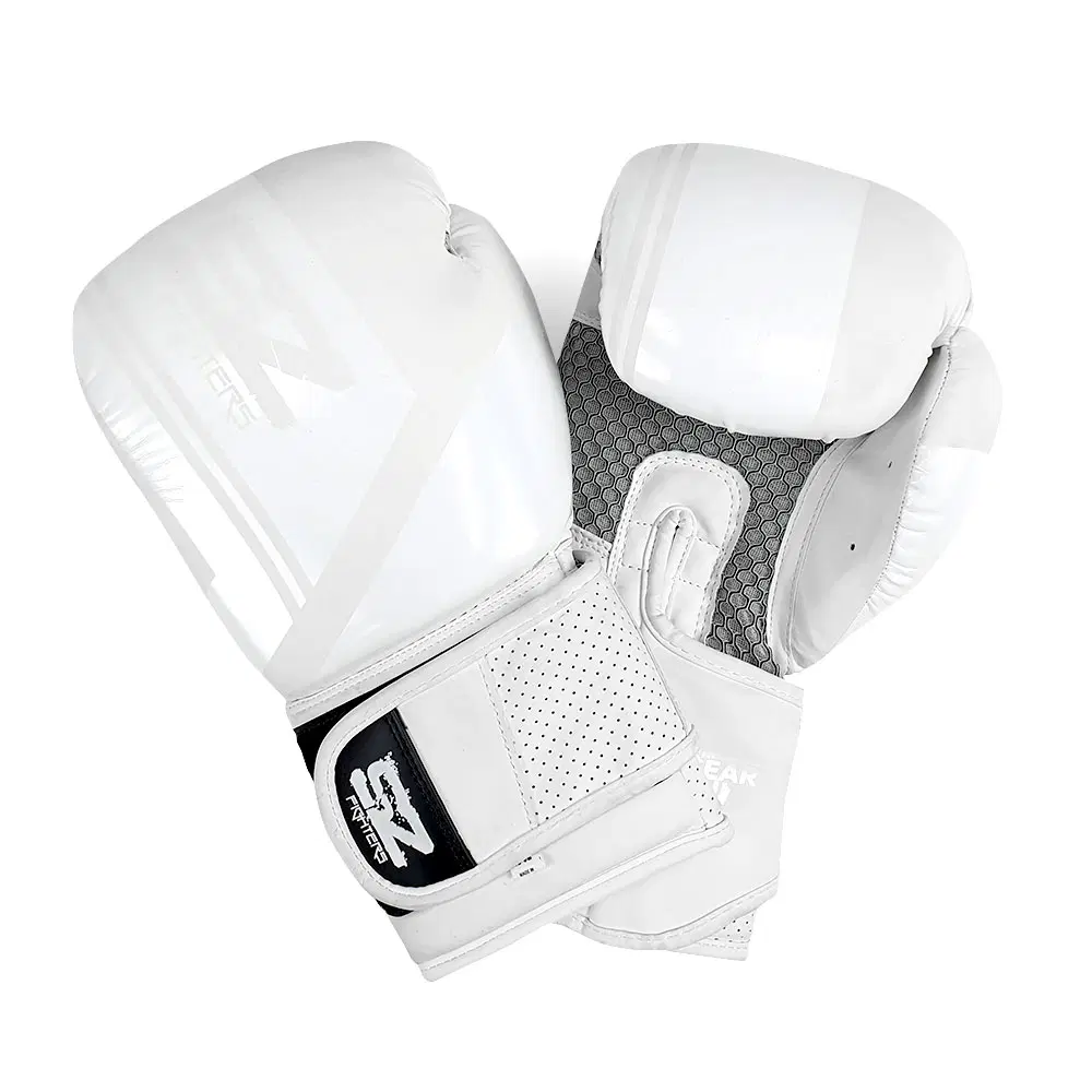 SZ Fighters – Боксови ръкавици естествена кожа – Indigo White Matt