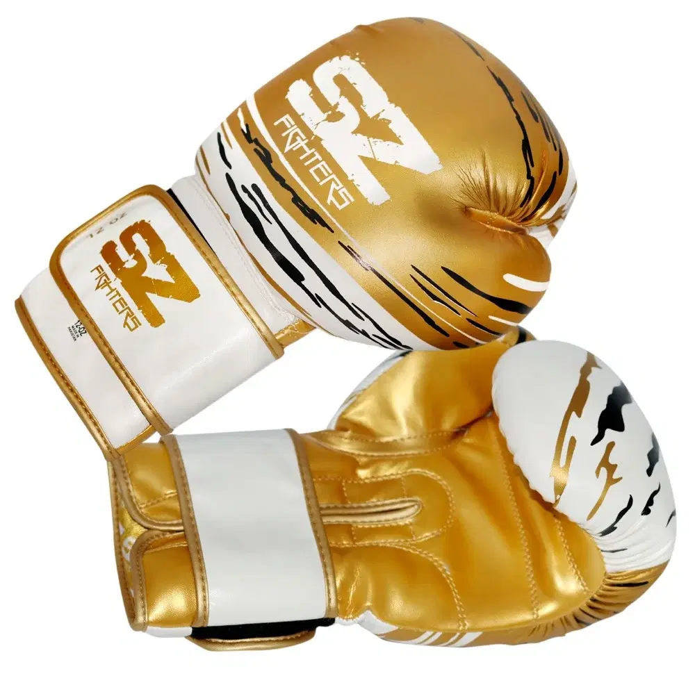 SZ Fighters – Боксови ръкавици естествена кожа – Madness – Gold