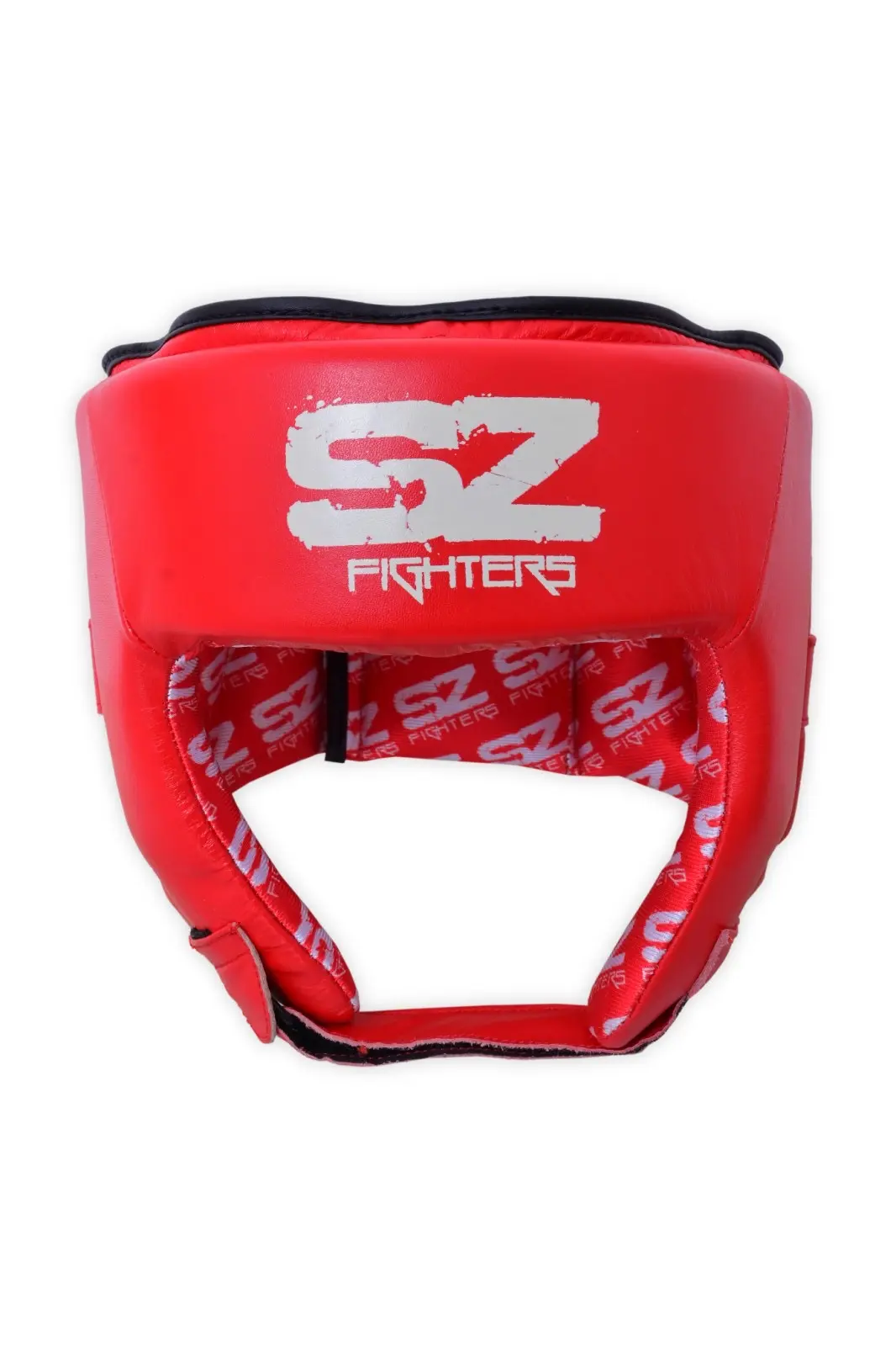 SZ Fighters – Боксова каска – Red, преден изглед
