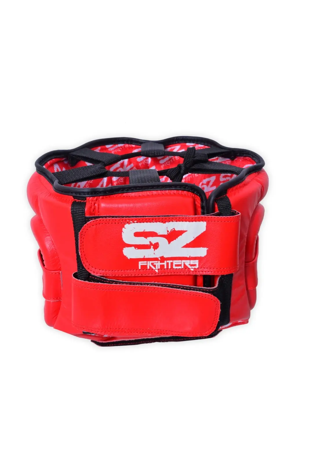 SZ Fighters – Боксова каска – Red, заден изглед