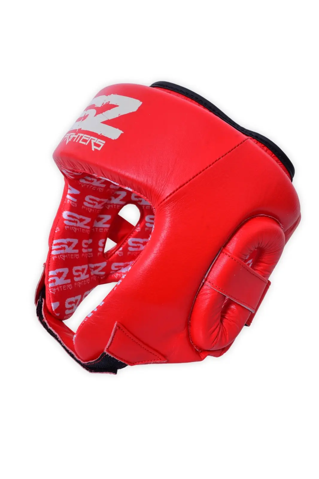 SZ Fighters – Боксова каска – Red, страничен изглед