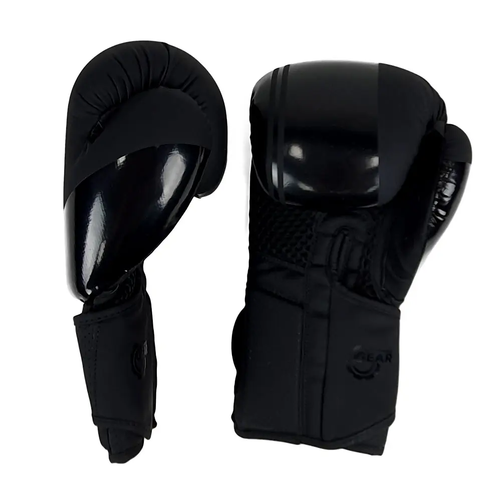 SZ Fighters – Боксови ръкавици изкуствена кожа – Indigo Black Matt, страничен изглед