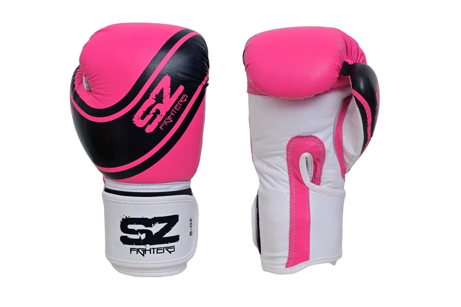 SZ Fighters – Боксови ръкавици естествена кожа Champion – Pink
