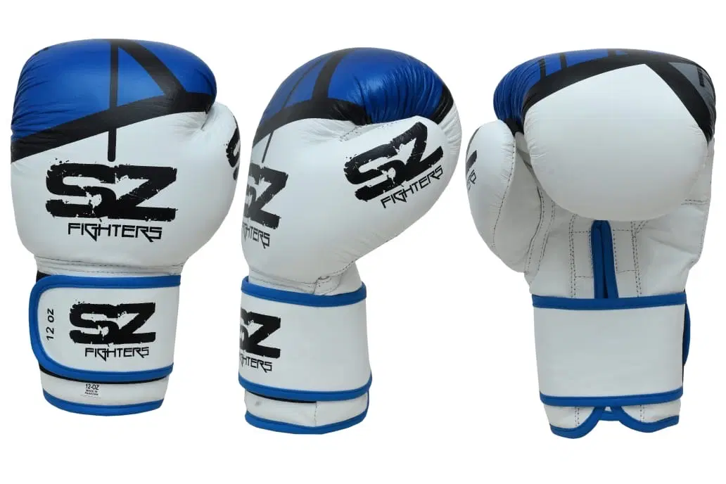 SZ Fighters – Боксови ръкавици естествена кожа Evo Victory – Blue