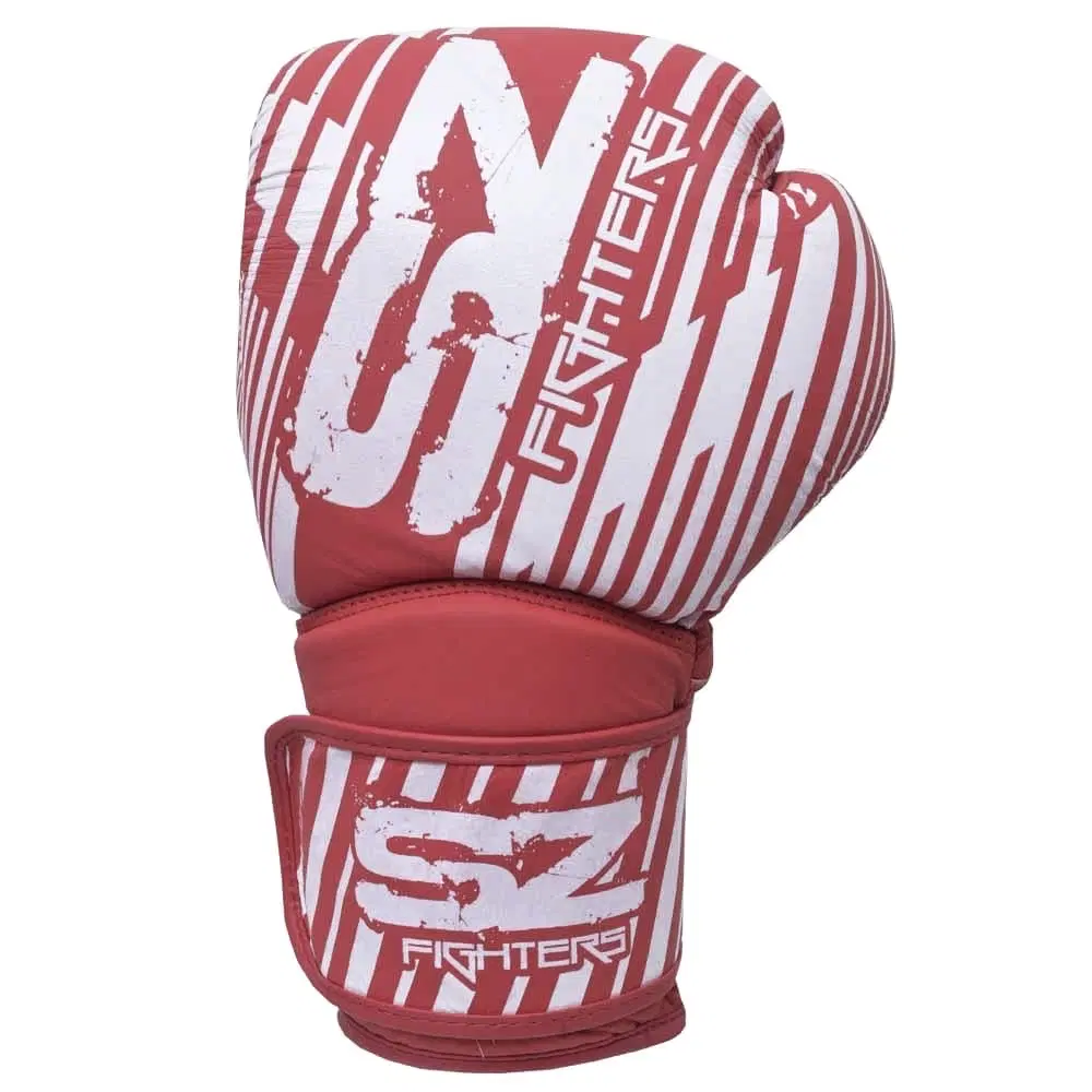 SZ Fighters – Боксови ръкавици естествена кожа – Plasma 2.0 Moroone – White преден изглед
